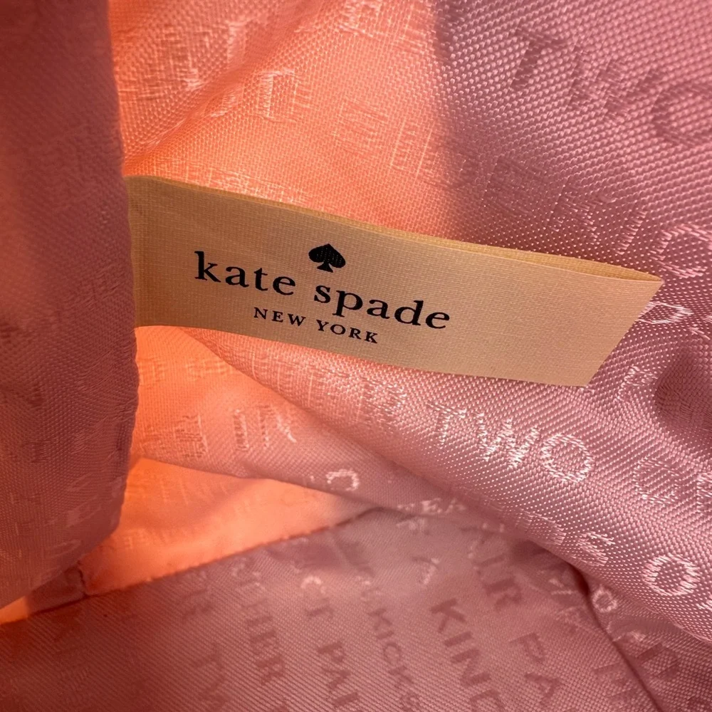 Kate Spade Bridal Tote Storybook Lining with Kate Spade Pink Dust Bag - Picture 9 of 11